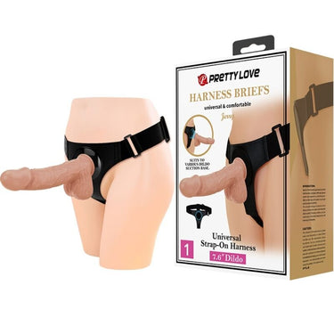 Imbracatura Strap-On Realistica da 22 cm per Piacere Intensivo